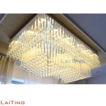 Pendant lighting for high ceilings hanging crystal chandelier LT-15415